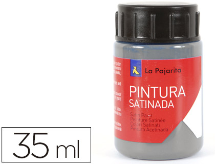 Pintura látex La Pajarita gris 35ml.